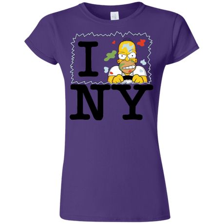 T-Shirts Purple / S I Hate NY Junior Slimmer-Fit T-Shirt