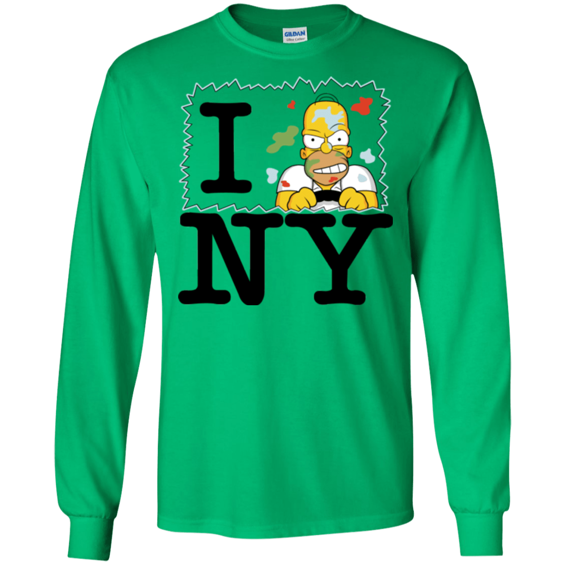 T-Shirts Irish Green / S I Hate NY Men's Long Sleeve T-Shirt
