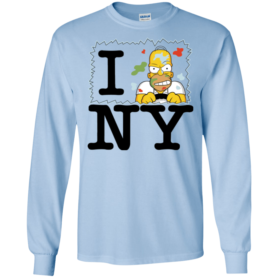 T-Shirts Light Blue / S I Hate NY Men's Long Sleeve T-Shirt