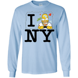 T-Shirts Light Blue / S I Hate NY Men's Long Sleeve T-Shirt