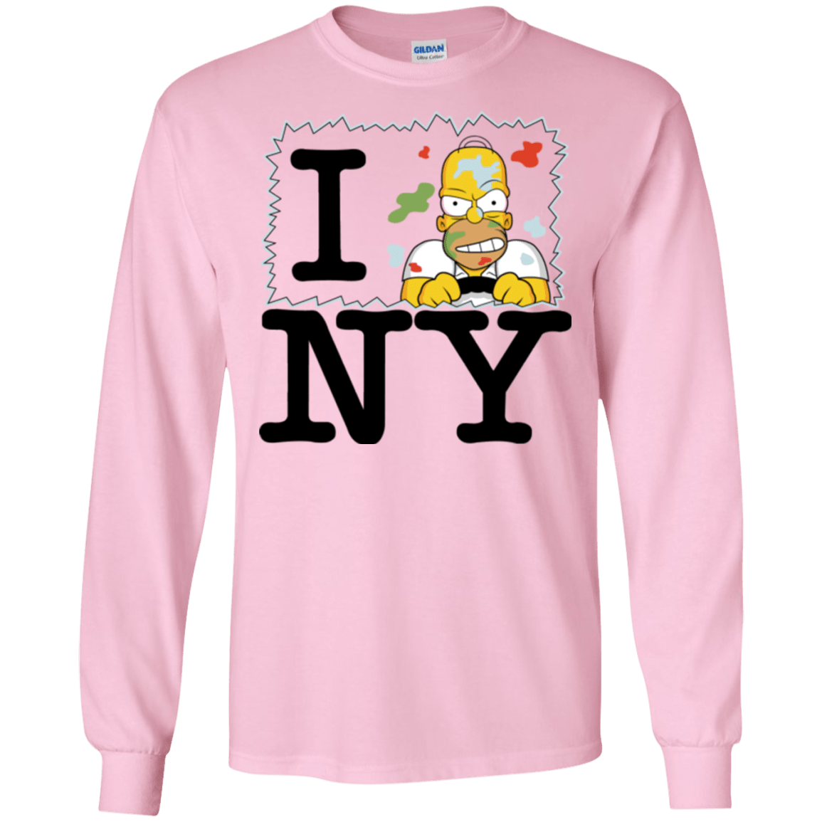 T-Shirts Light Pink / S I Hate NY Men's Long Sleeve T-Shirt