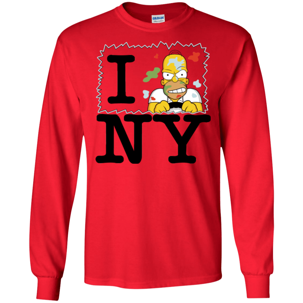 T-Shirts Red / S I Hate NY Men's Long Sleeve T-Shirt