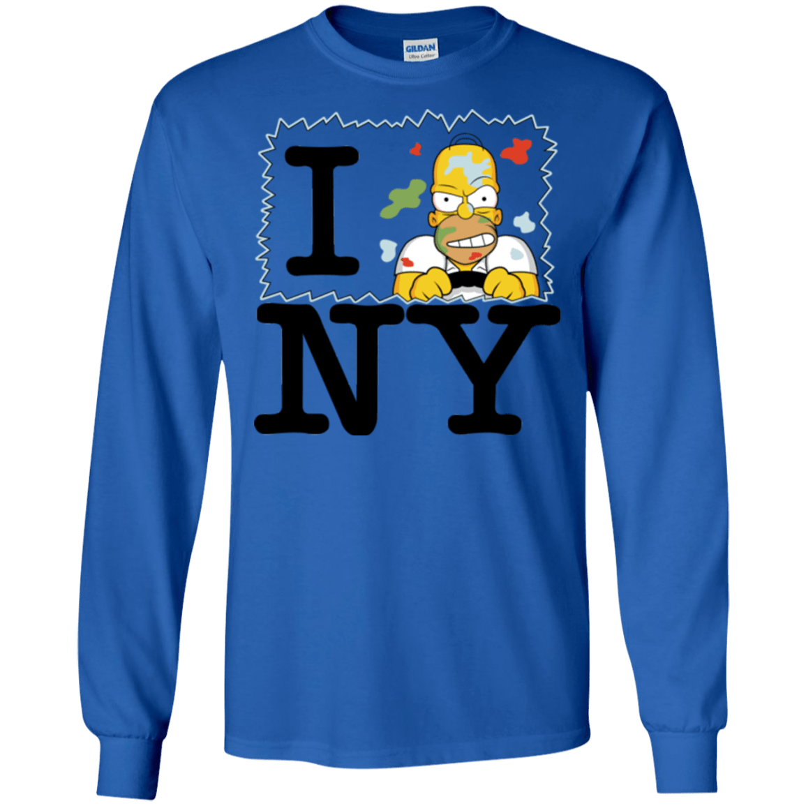 T-Shirts Royal / S I Hate NY Men's Long Sleeve T-Shirt