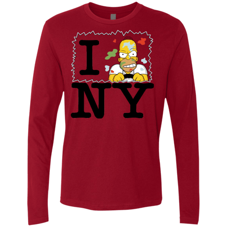 T-Shirts Cardinal / S I Hate NY Men's Premium Long Sleeve