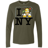 T-Shirts Military Green / S I Hate NY Men's Premium Long Sleeve