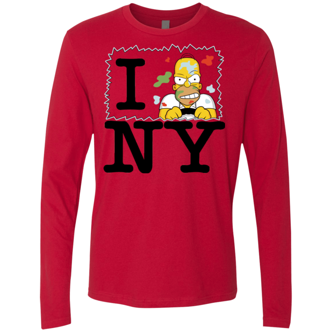 T-Shirts Red / S I Hate NY Men's Premium Long Sleeve