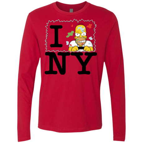 T-Shirts Red / S I Hate NY Men's Premium Long Sleeve