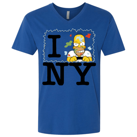 T-Shirts Royal / X-Small I Hate NY Men's Premium V-Neck