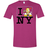 T-Shirts Antique Heliconia / S I Hate NY Men's Semi-Fitted Softstyle