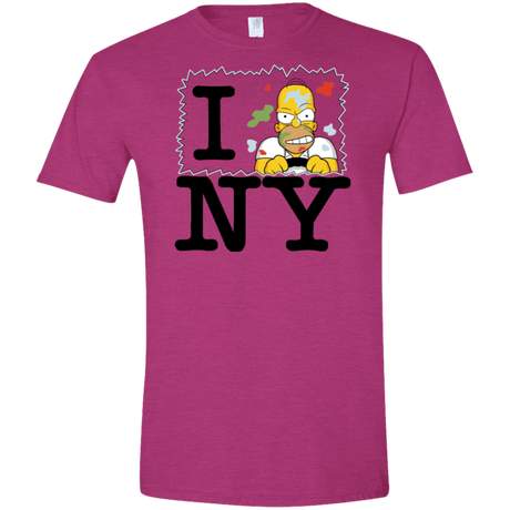 T-Shirts Antique Heliconia / S I Hate NY Men's Semi-Fitted Softstyle