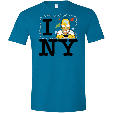 T-Shirts Antique Sapphire / S I Hate NY Men's Semi-Fitted Softstyle