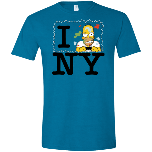 T-Shirts Antique Sapphire / S I Hate NY Men's Semi-Fitted Softstyle