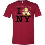 T-Shirts Cardinal Red / S I Hate NY Men's Semi-Fitted Softstyle