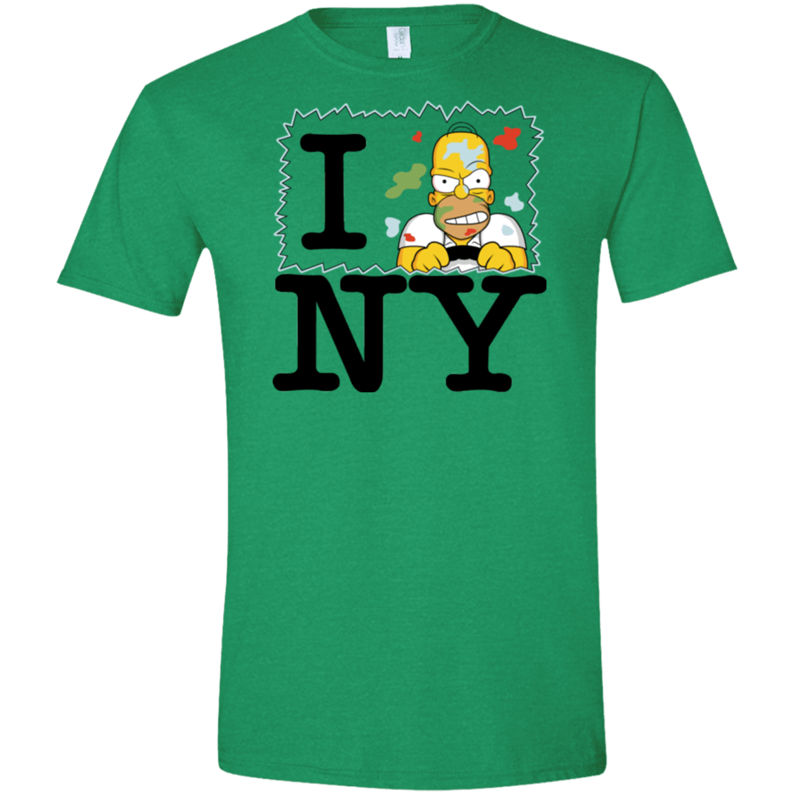 T-Shirts Heather Irish Green / S I Hate NY Men's Semi-Fitted Softstyle