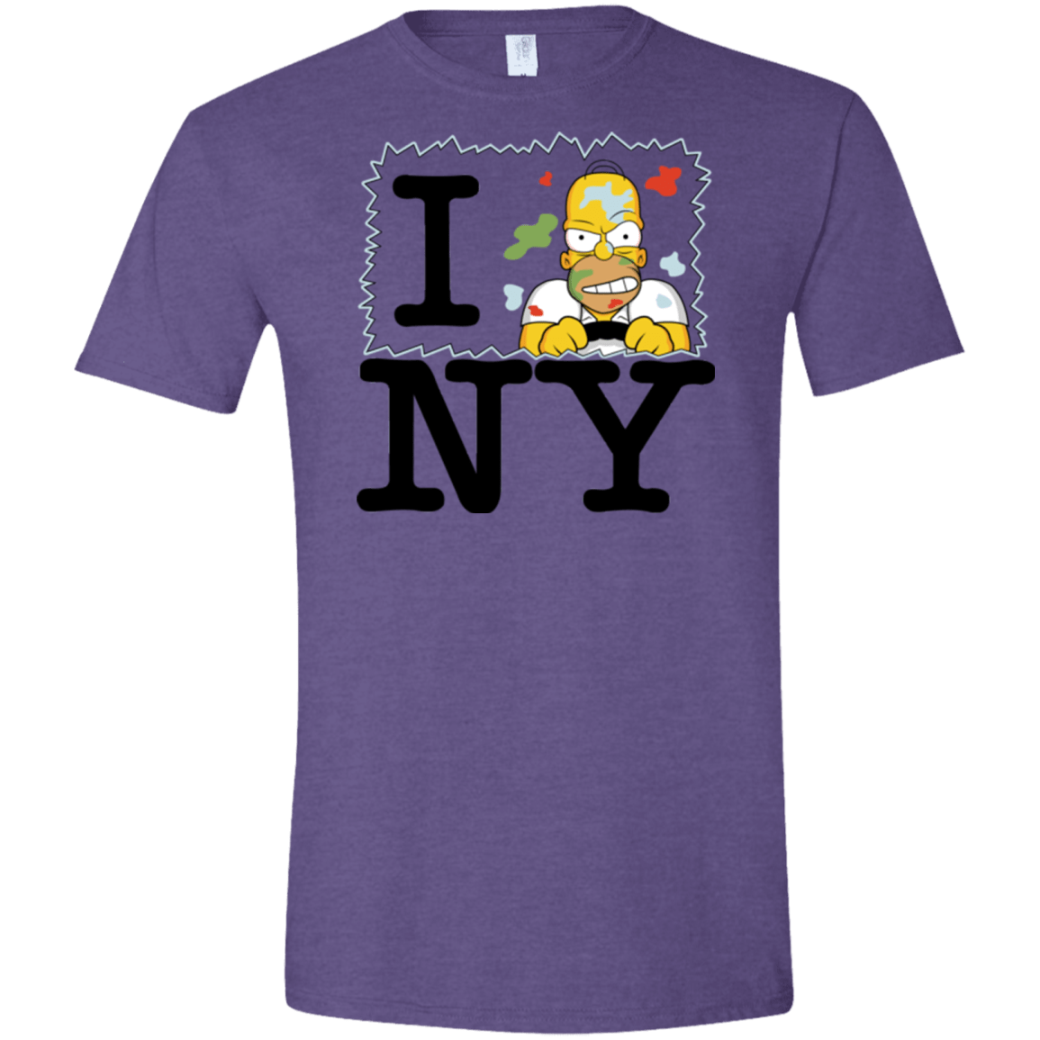 T-Shirts Heather Purple / S I Hate NY Men's Semi-Fitted Softstyle