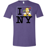 T-Shirts Heather Purple / S I Hate NY Men's Semi-Fitted Softstyle