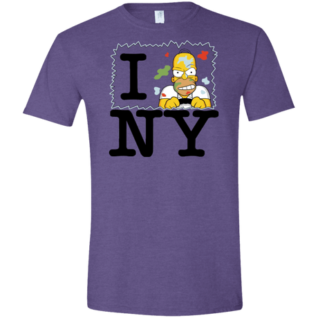 T-Shirts Heather Purple / S I Hate NY Men's Semi-Fitted Softstyle