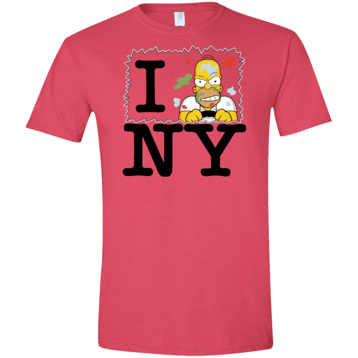 T-Shirts Heather Red / S I Hate NY Men's Semi-Fitted Softstyle