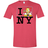T-Shirts Heather Red / S I Hate NY Men's Semi-Fitted Softstyle