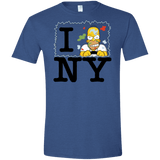 T-Shirts Heather Royal / X-Small I Hate NY Men's Semi-Fitted Softstyle