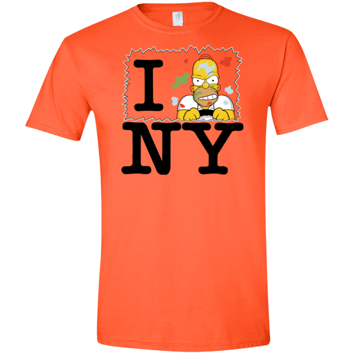 T-Shirts Orange / S I Hate NY Men's Semi-Fitted Softstyle