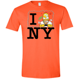 T-Shirts Orange / S I Hate NY Men's Semi-Fitted Softstyle