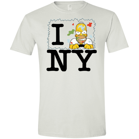 T-Shirts White / X-Small I Hate NY Men's Semi-Fitted Softstyle