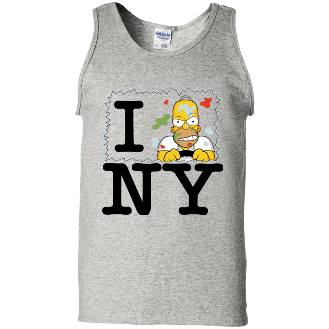 T-Shirts Ash / S I Hate NY Men's Tank Top