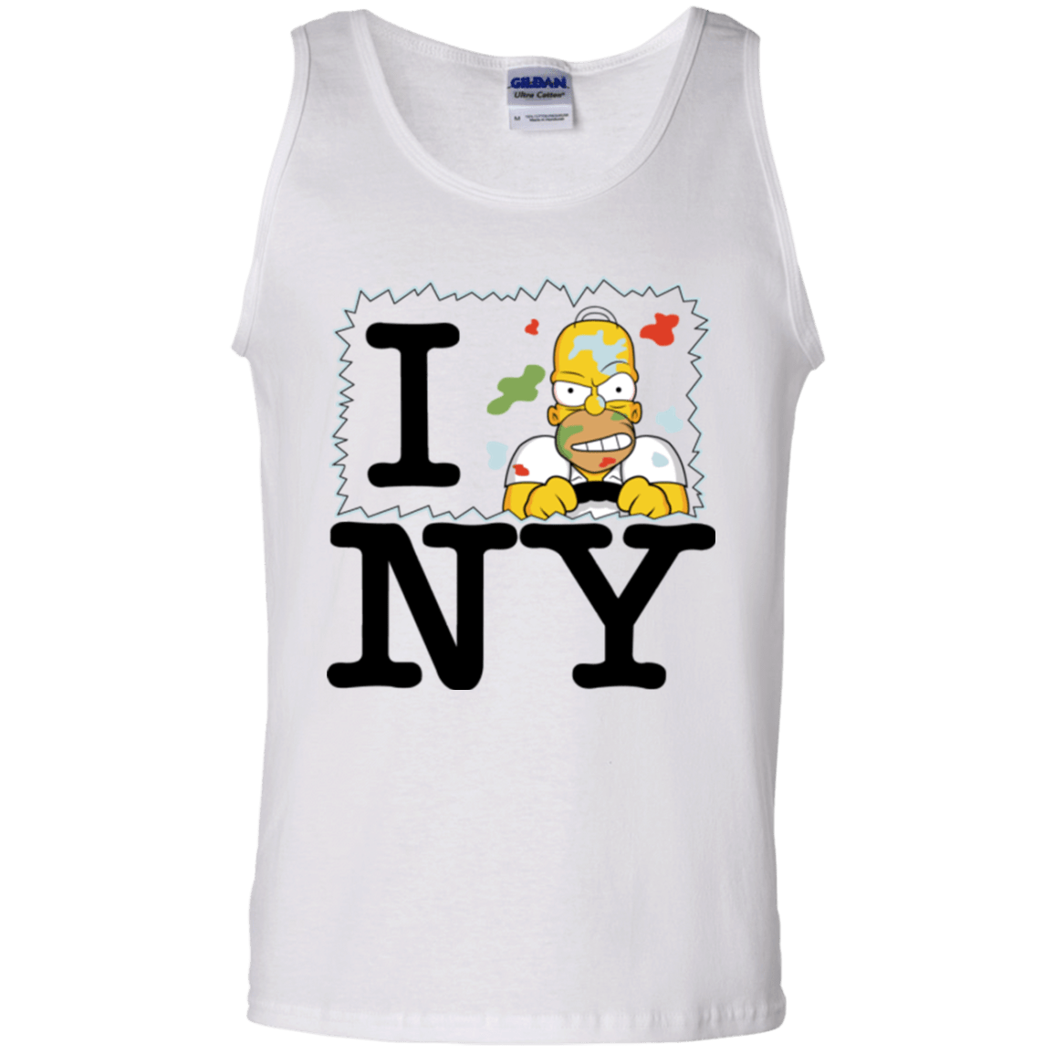 T-Shirts White / S I Hate NY Men's Tank Top