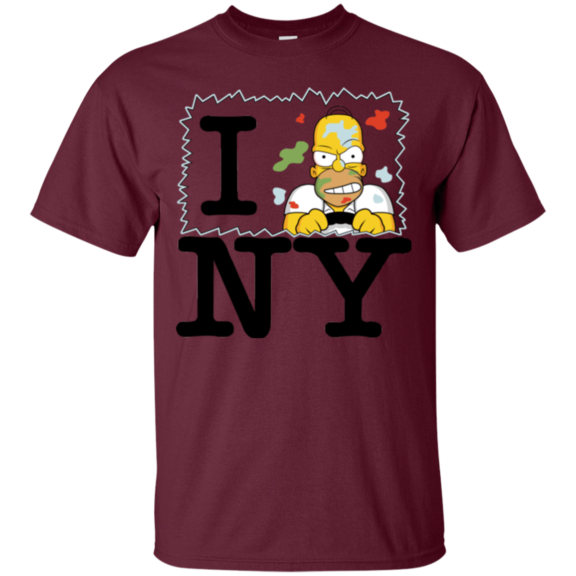 T-Shirts Maroon / S I Hate NY T-Shirt