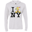 T-Shirts Heather White / X-Small I Hate NY Triblend Long Sleeve Hoodie Tee