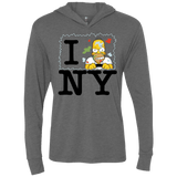 T-Shirts Premium Heather / X-Small I Hate NY Triblend Long Sleeve Hoodie Tee