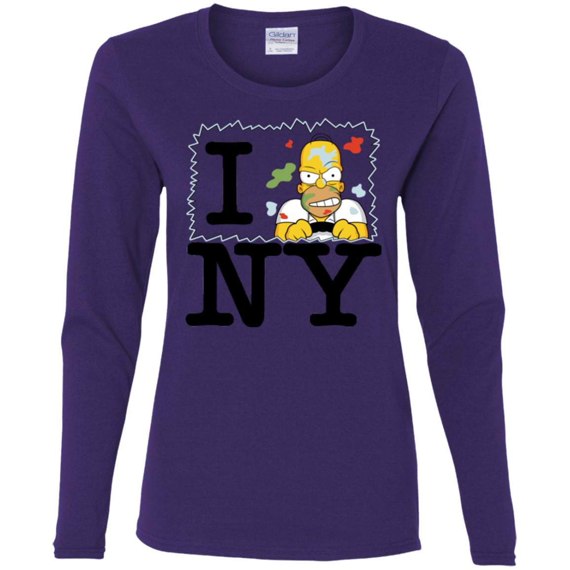 T-Shirts Purple / S I Hate NY Women's Long Sleeve T-Shirt