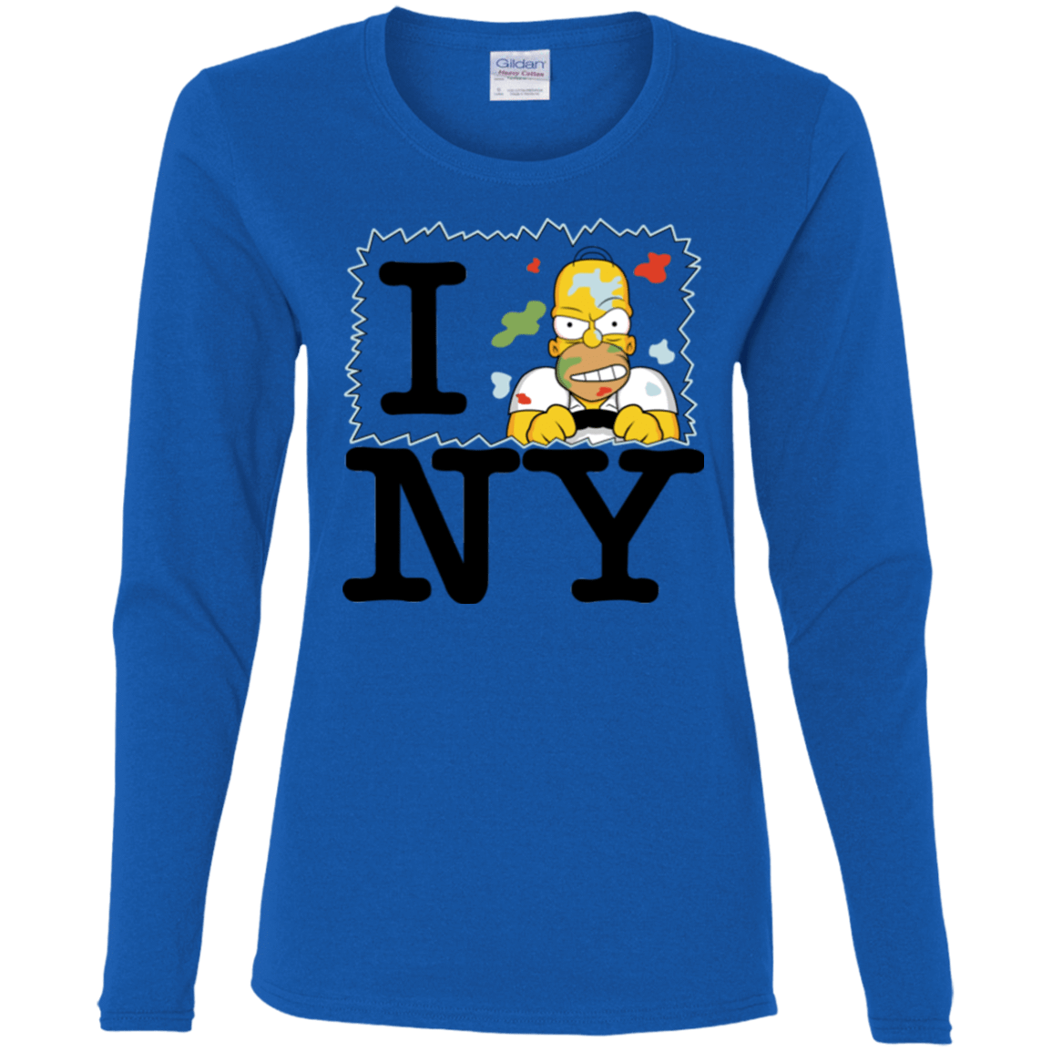 T-Shirts Royal / S I Hate NY Women's Long Sleeve T-Shirt