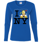 T-Shirts Royal / S I Hate NY Women's Long Sleeve T-Shirt