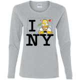 T-Shirts Sport Grey / S I Hate NY Women's Long Sleeve T-Shirt