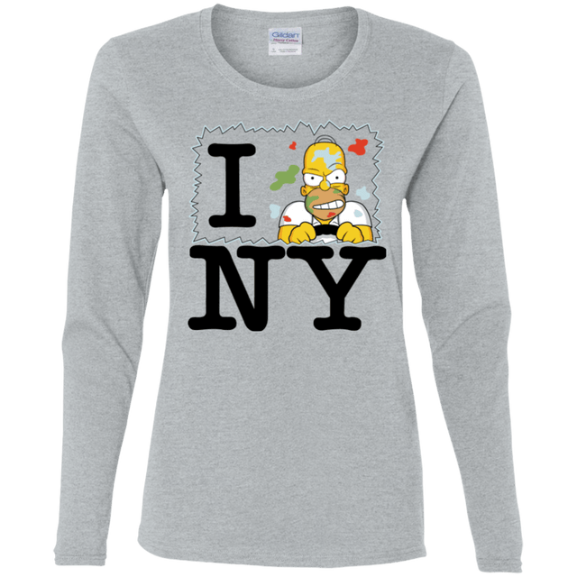 T-Shirts Sport Grey / S I Hate NY Women's Long Sleeve T-Shirt