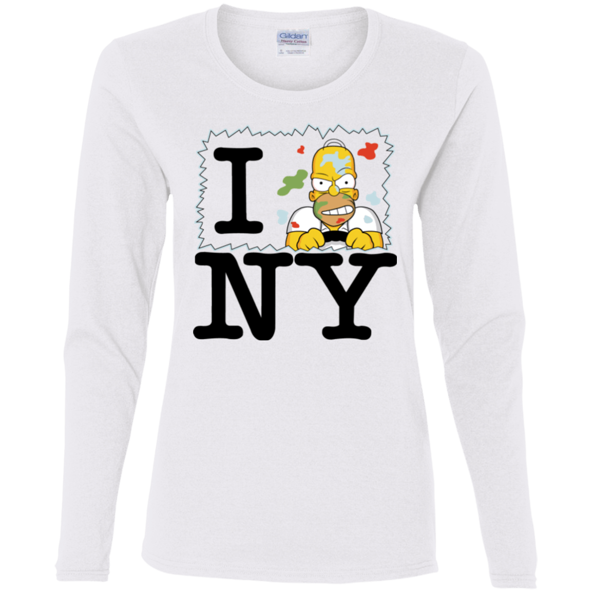 T-Shirts White / S I Hate NY Women's Long Sleeve T-Shirt