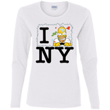 T-Shirts White / S I Hate NY Women's Long Sleeve T-Shirt