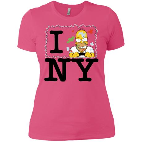 T-Shirts Hot Pink / X-Small I Hate NY Women's Premium T-Shirt