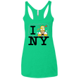 T-Shirts Envy / X-Small I Hate NY Women's Triblend Racerback Tank