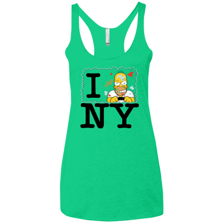 T-Shirts Envy / X-Small I Hate NY Women's Triblend Racerback Tank