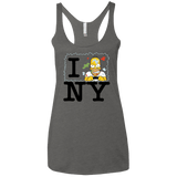 T-Shirts Premium Heather / X-Small I Hate NY Women's Triblend Racerback Tank