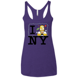 T-Shirts Purple Rush / X-Small I Hate NY Women's Triblend Racerback Tank