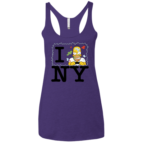 T-Shirts Purple Rush / X-Small I Hate NY Women's Triblend Racerback Tank