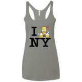 T-Shirts Venetian Grey / X-Small I Hate NY Women's Triblend Racerback Tank