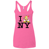 T-Shirts Vintage Pink / X-Small I Hate NY Women's Triblend Racerback Tank