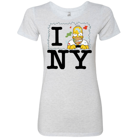 T-Shirts Heather White / S I Hate NY Women's Triblend T-Shirt