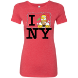 T-Shirts Vintage Red / S I Hate NY Women's Triblend T-Shirt
