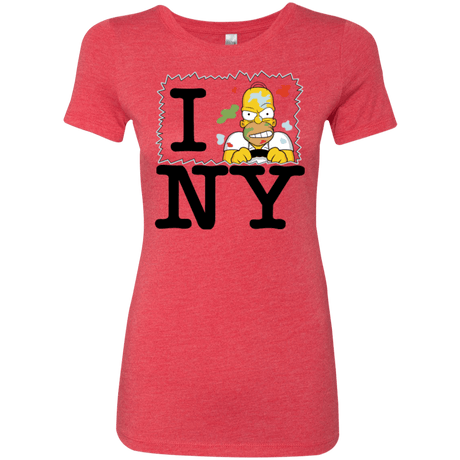 T-Shirts Vintage Red / S I Hate NY Women's Triblend T-Shirt